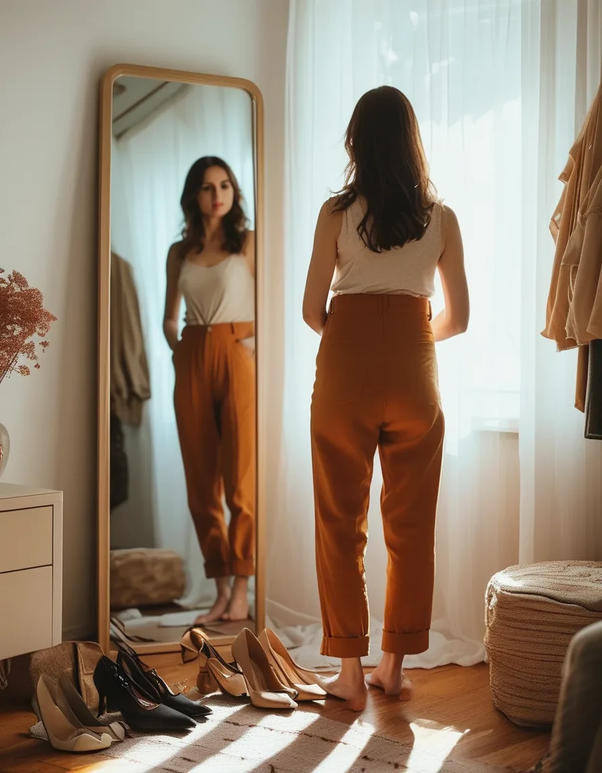 Do Ankle Straps and Bar Details Shorten the Leg Line?